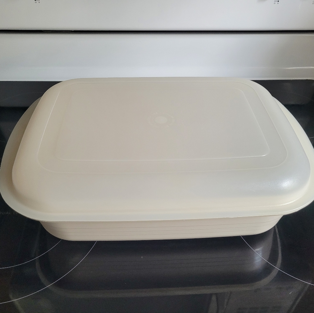 TUPPERWARE ULTRA 21 OVENWARE DEEP ROASTING PAN 5 QUART 9X13 DISCONTINUED - Picture 3 of 9